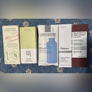 Skincare serums- korean, la roche , ordinary and some by mi